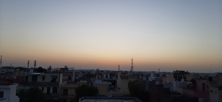 Sunset in India