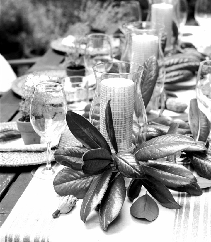 Natural table arrangement