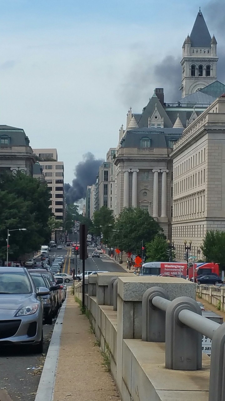 Fire in Washington DC