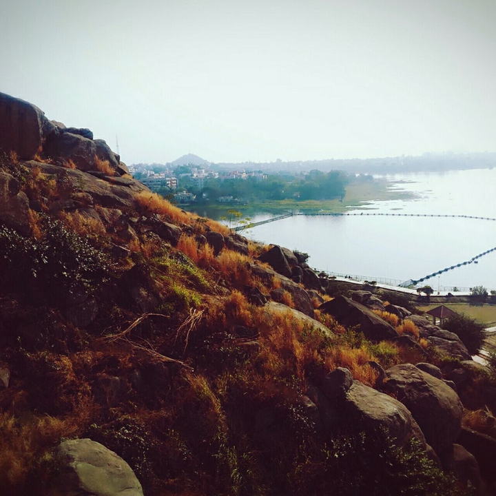 hill and lake are the best friends