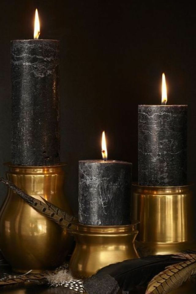 gold and black