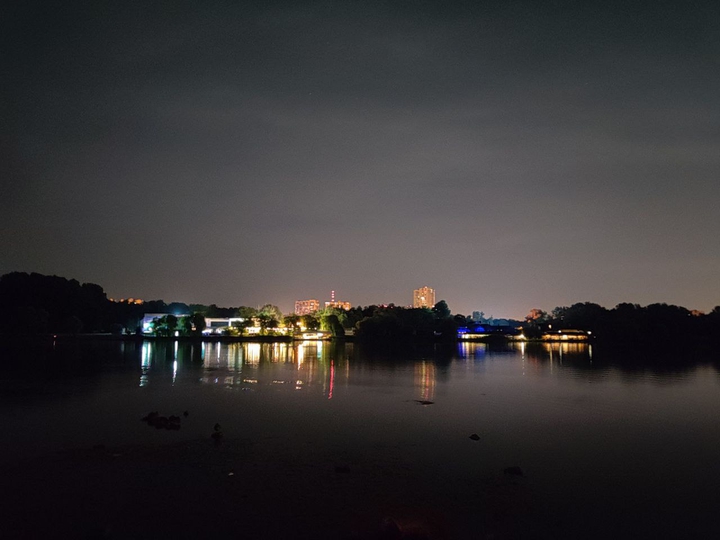 night, city ,summer, river