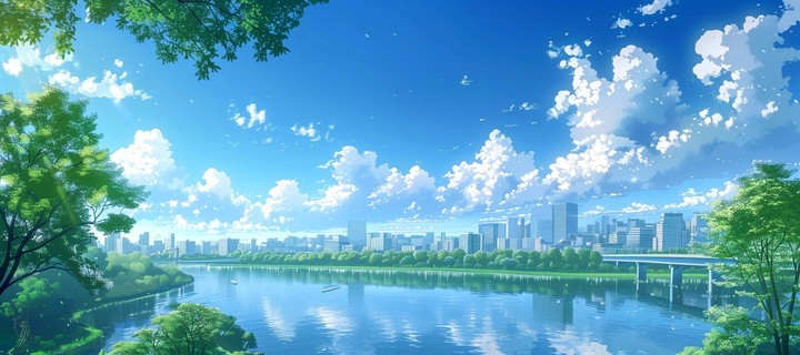 Vegetation, High-rise_building, Metropolis