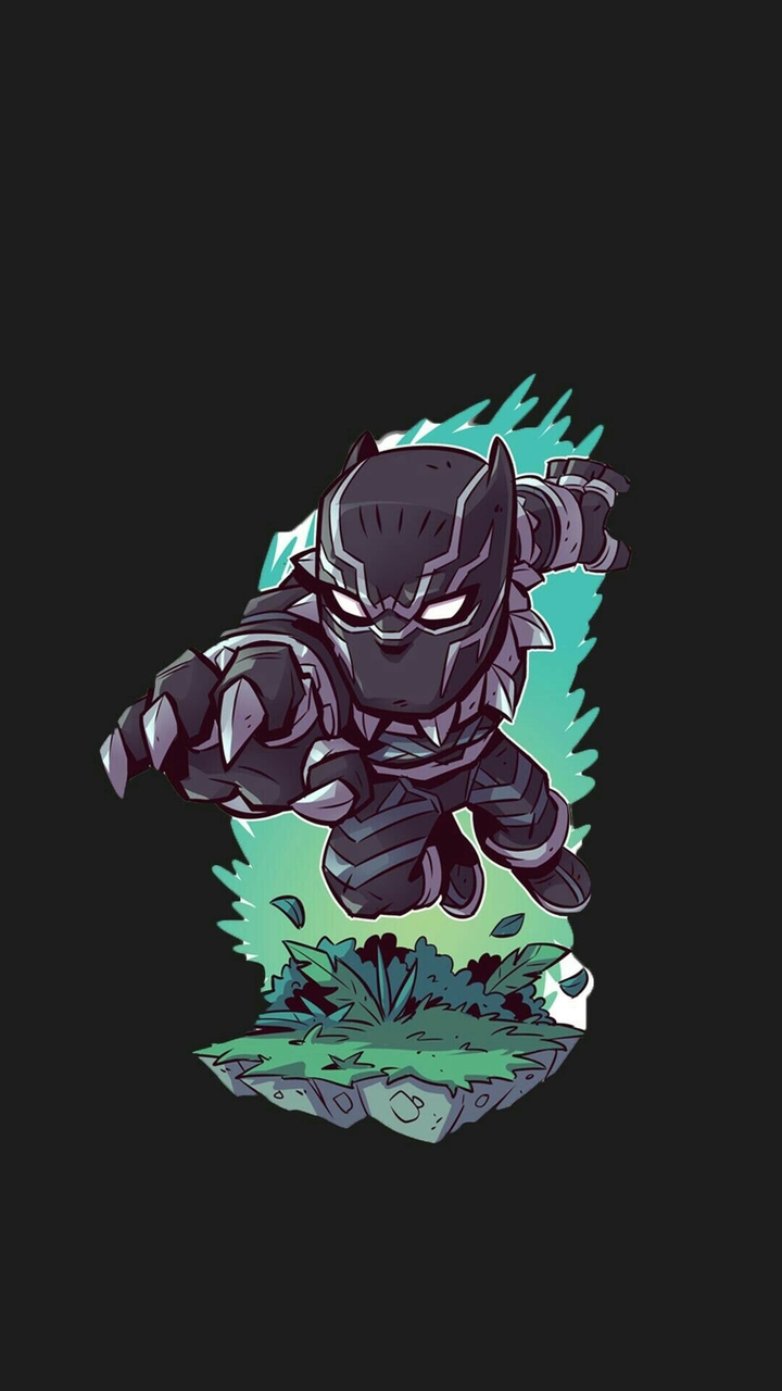 Cartoon Fan Art Of Black Panther