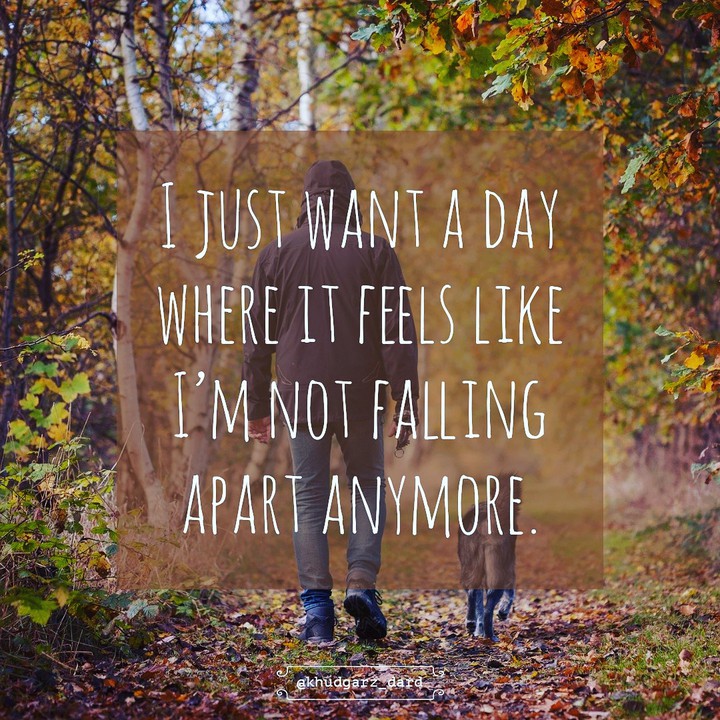 I'm not falling apart