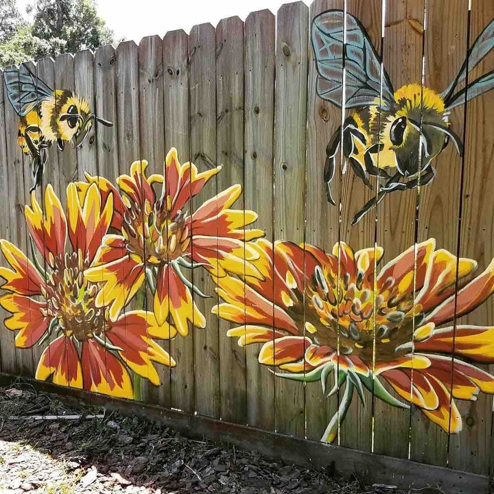 hand painted fencter