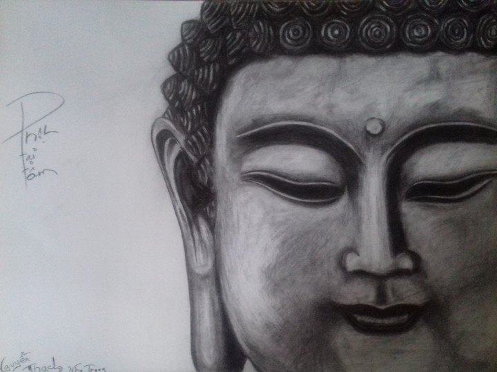 Buddha / Tranh vẽ chì