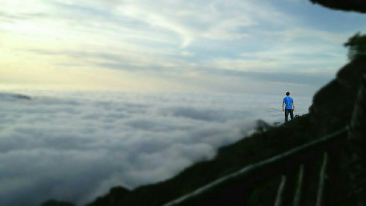 over the clouds