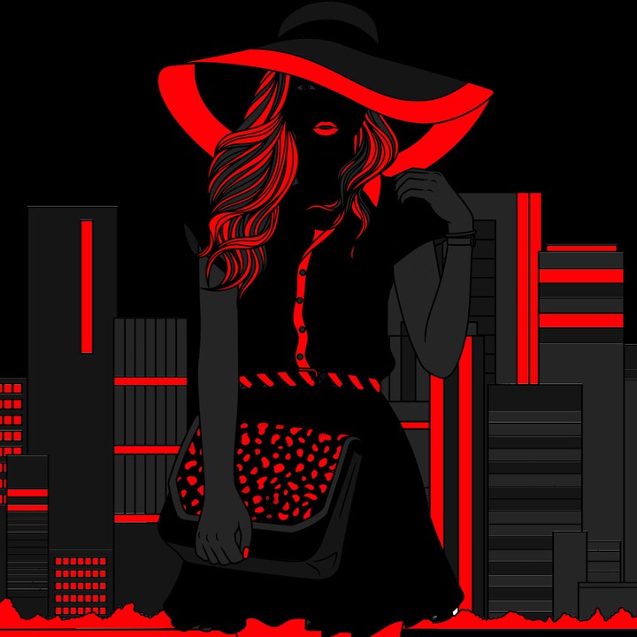 Black and red