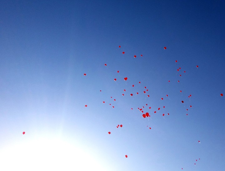 Balloons in the sky