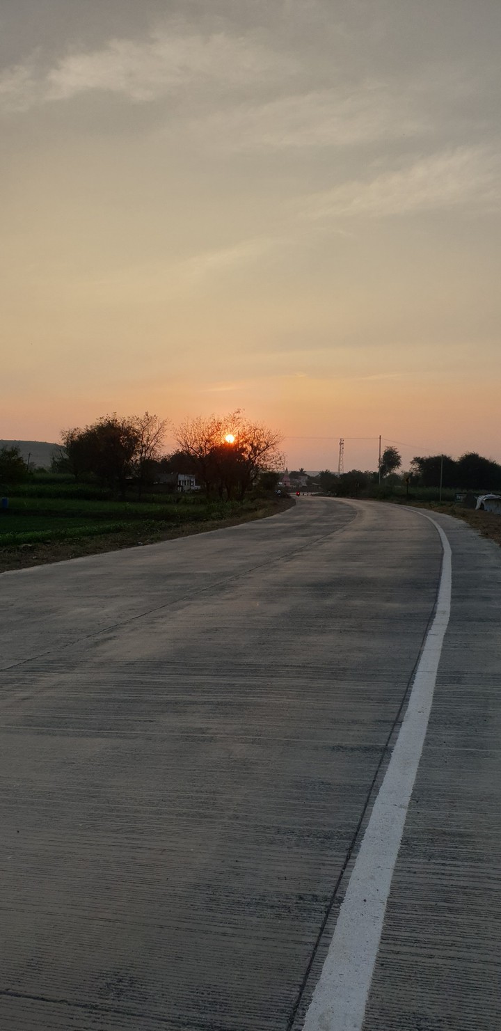 sunsetview near my village