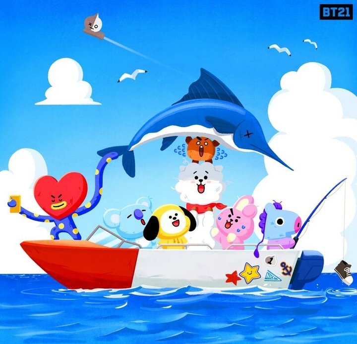 Tata caught a fish!