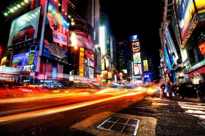 Time Square at night
