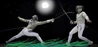 Escrime sous la lune - Escrime in moonlight