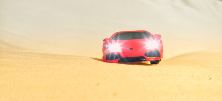 Lamborghini in desert