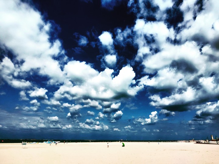 Wonderful sky view near beach in Dubai,UAE