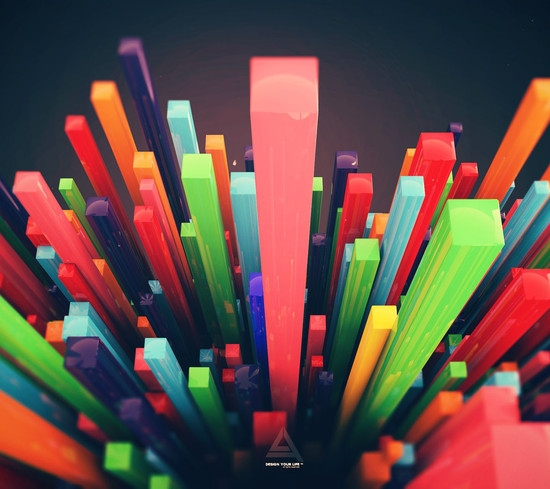 modern colors 3D