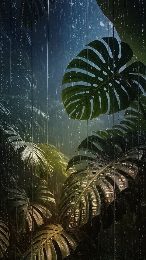 Palm_trees, Water_plantains, Arums