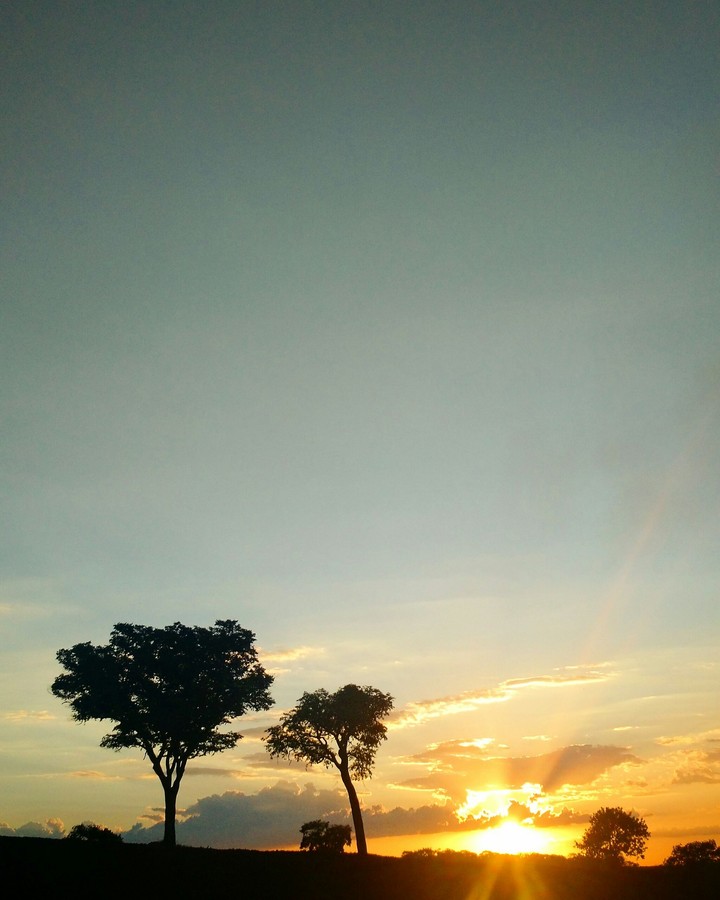 pôr do sol em Barretos