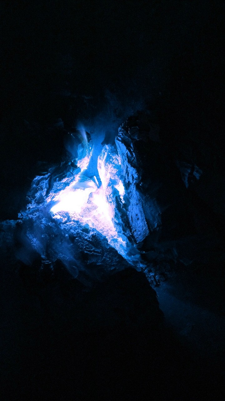 Blue Tinted Fireplace