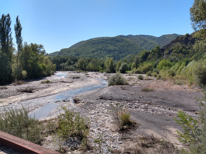 almost dry river