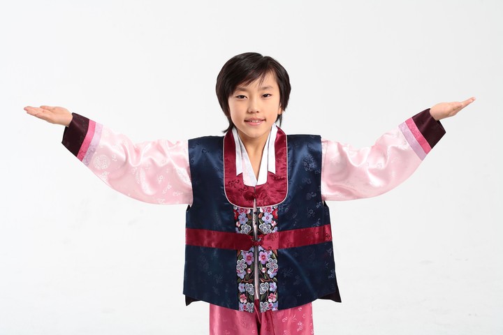 Family in Korean Dress
