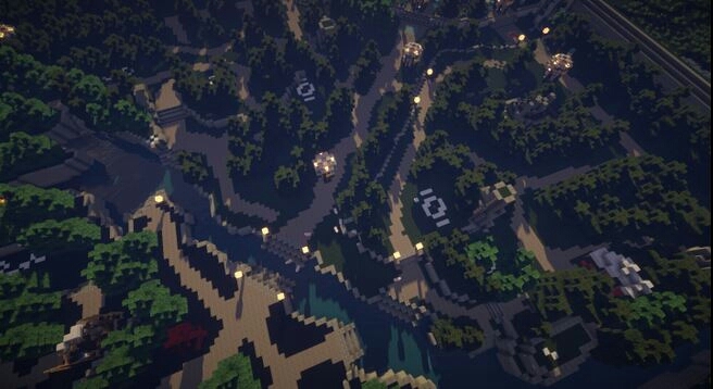 Dota map in Minecraft