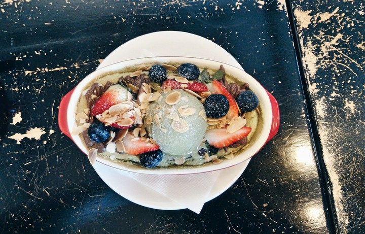 Uji Matcha Souffle Pancake