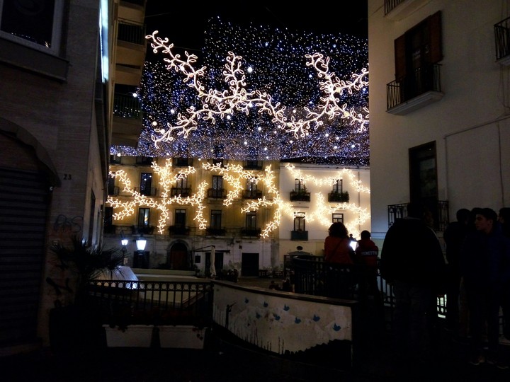 Salerno's lights, Italy