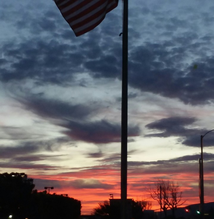 A nice Photoshop of the sky at dawn