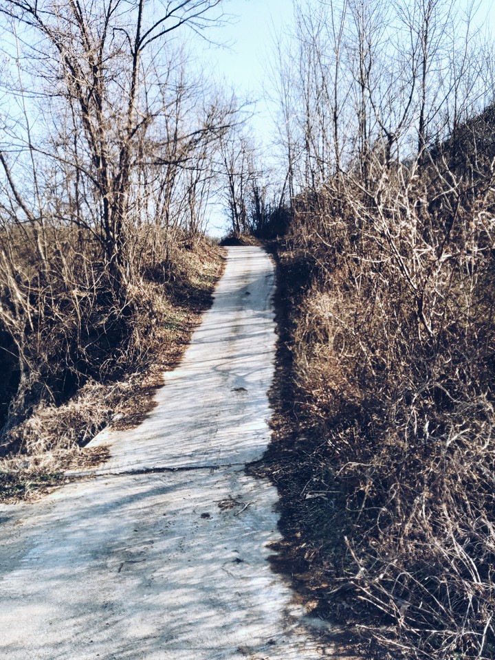 uphill