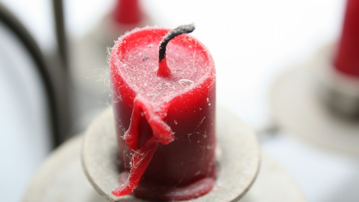 A Candle with a wick