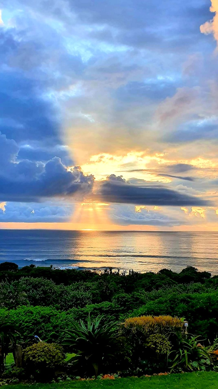 Sunrise over ocean