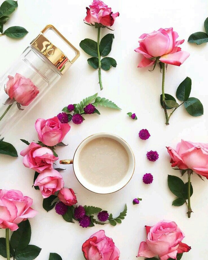 #Flowers and coffee❤