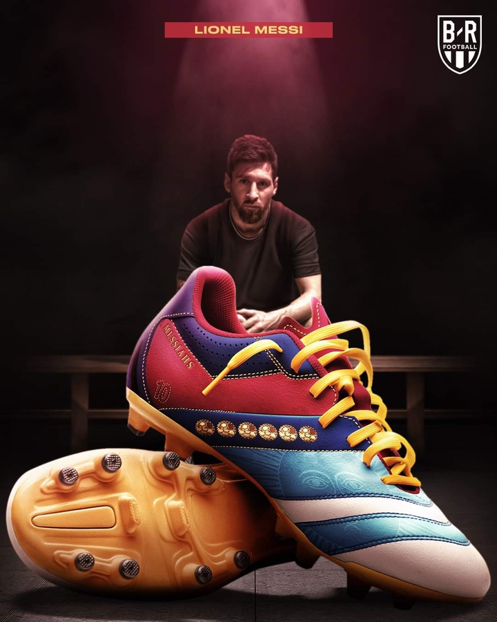 Messi with his Boots ?