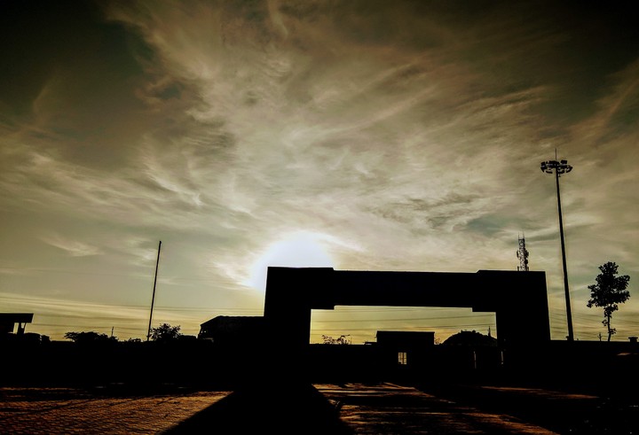 Cloudy sun