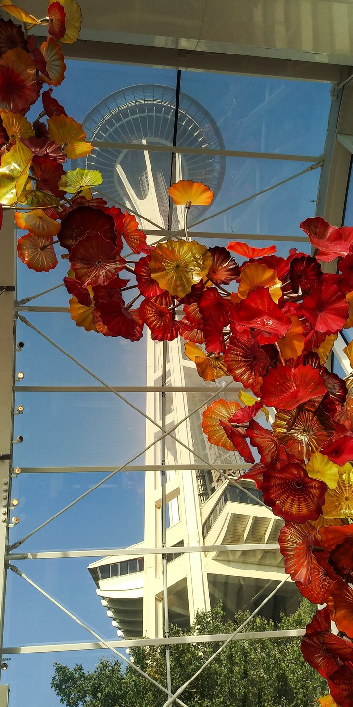 space needle & glasses art