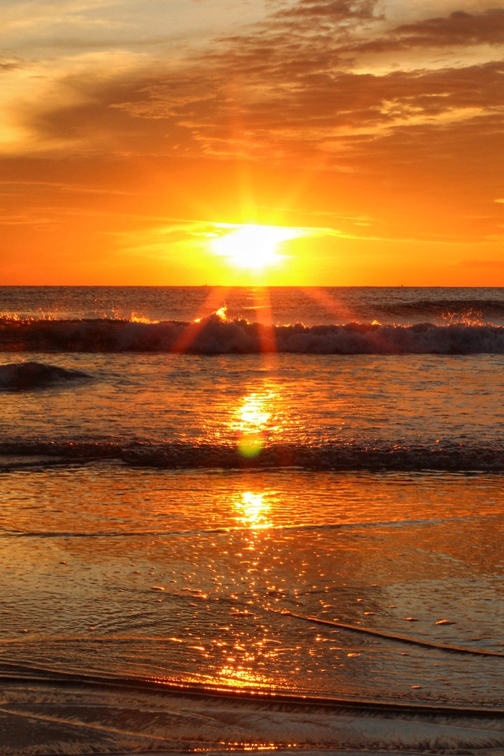 Sunset on the sea