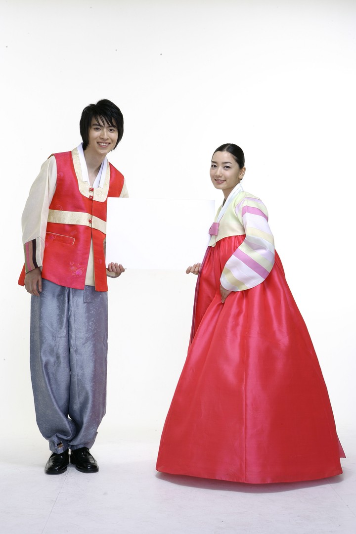 Couple in Korean Dress
