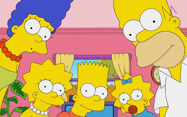 the Simpsons happy