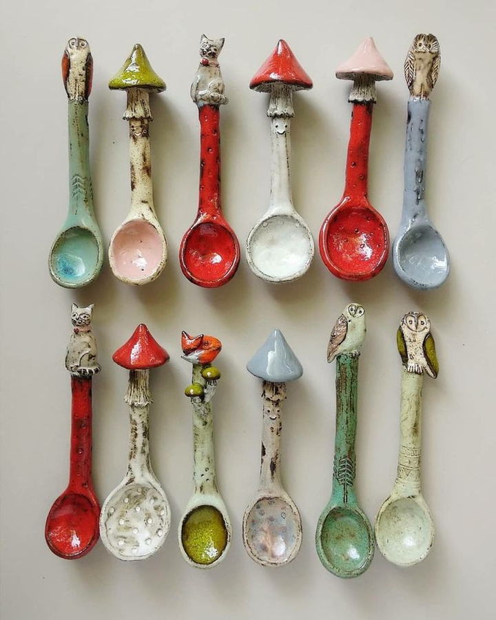 Designed Ceramic Spoons