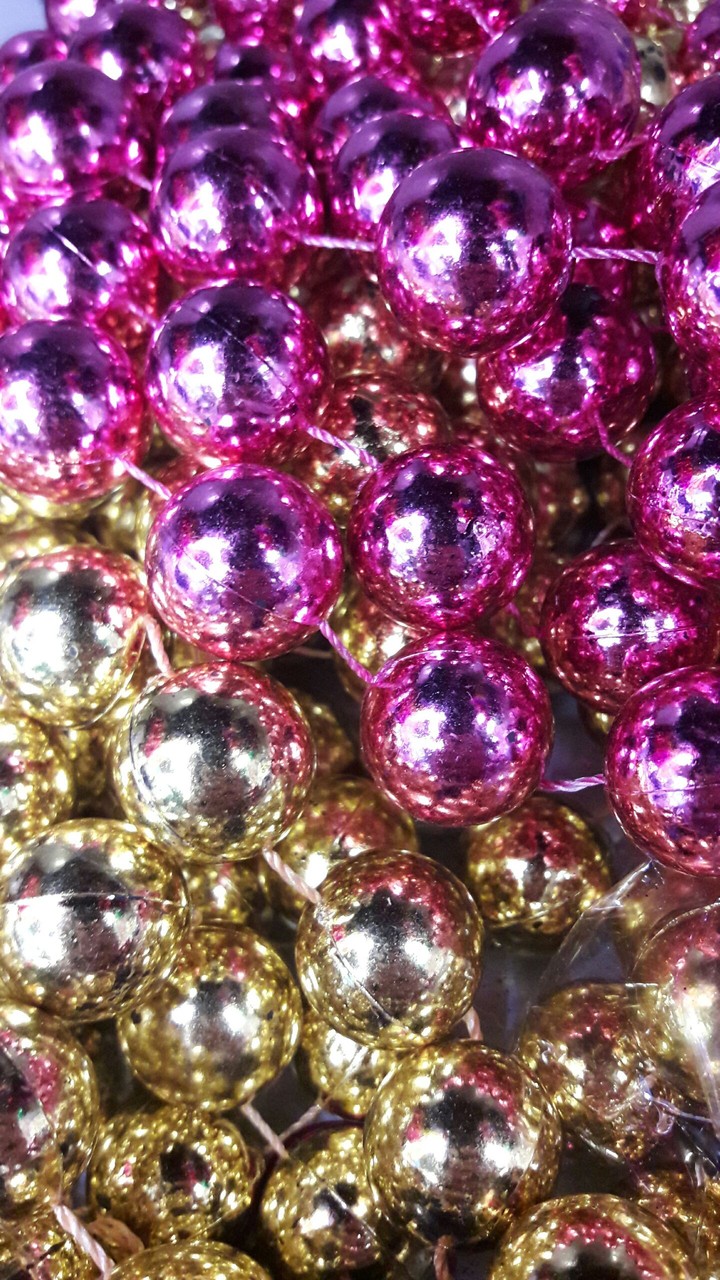 Gold and Pink Balls