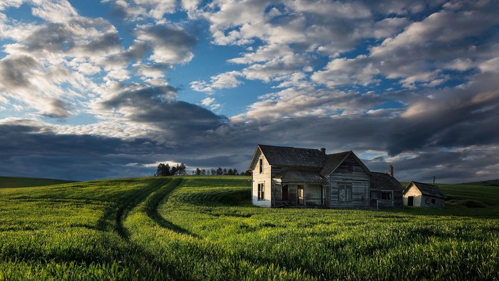 house in a grassland