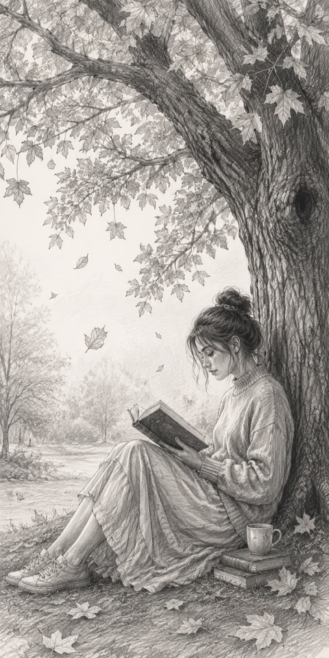 reading, sketch桌布