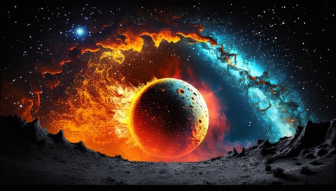 red, sphere वॉलपेपर
