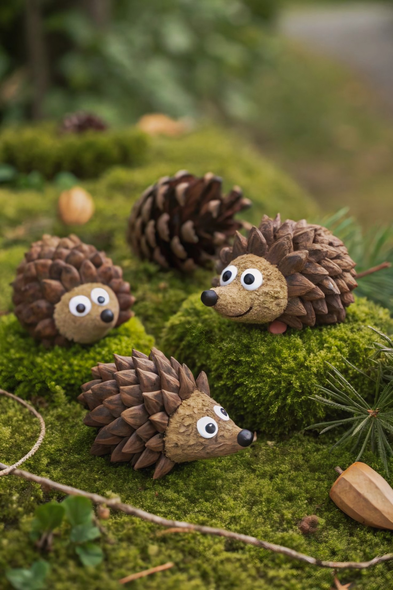CUTE PINECONE HEDGEHOGS