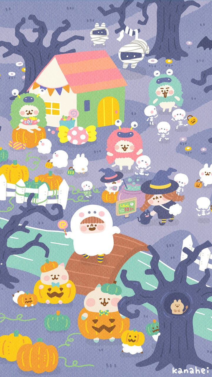 Halloween Trick or Treating with friends