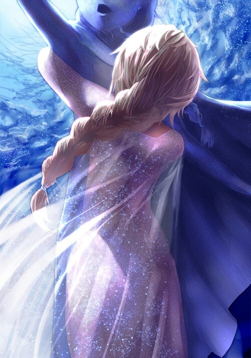 Elsa and Anna frozen