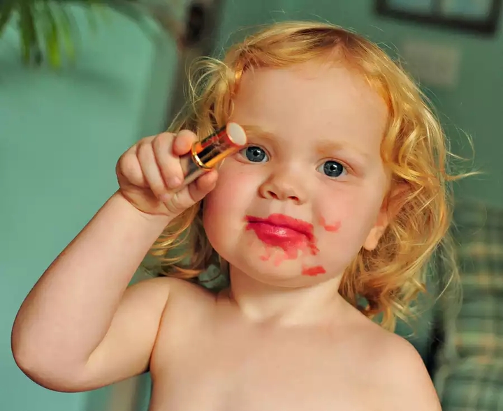 #baby_lipstick #baby #lipstick #cute #funny #amazing