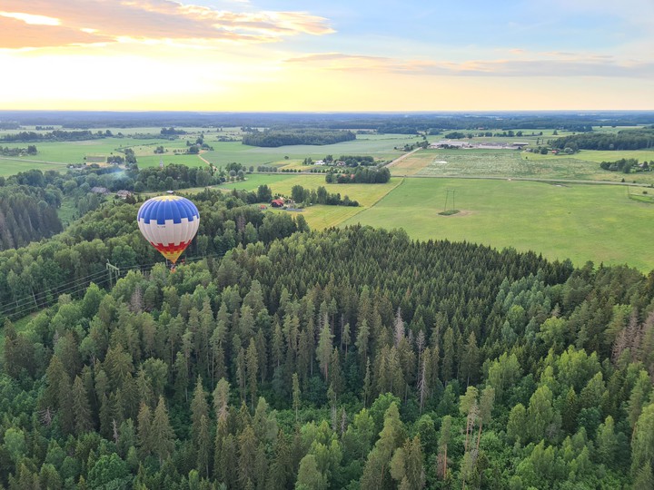 Over the land